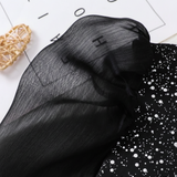 BLACK GLITTER SILVER HIGH NECK FITTED DRESS